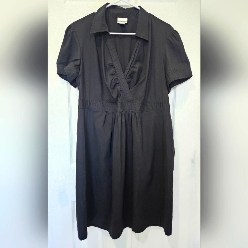 Motherhood Black Short Sleeve Maternity  Dress XL